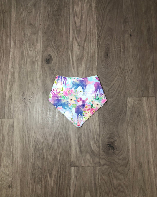 Floral deer - 0-3 months