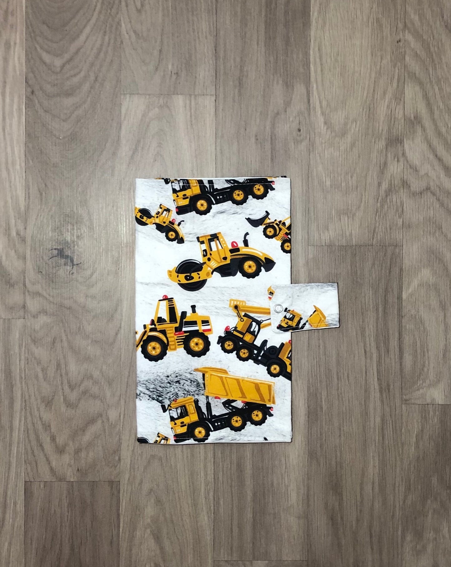 truck & tractors nappy wallet, construction