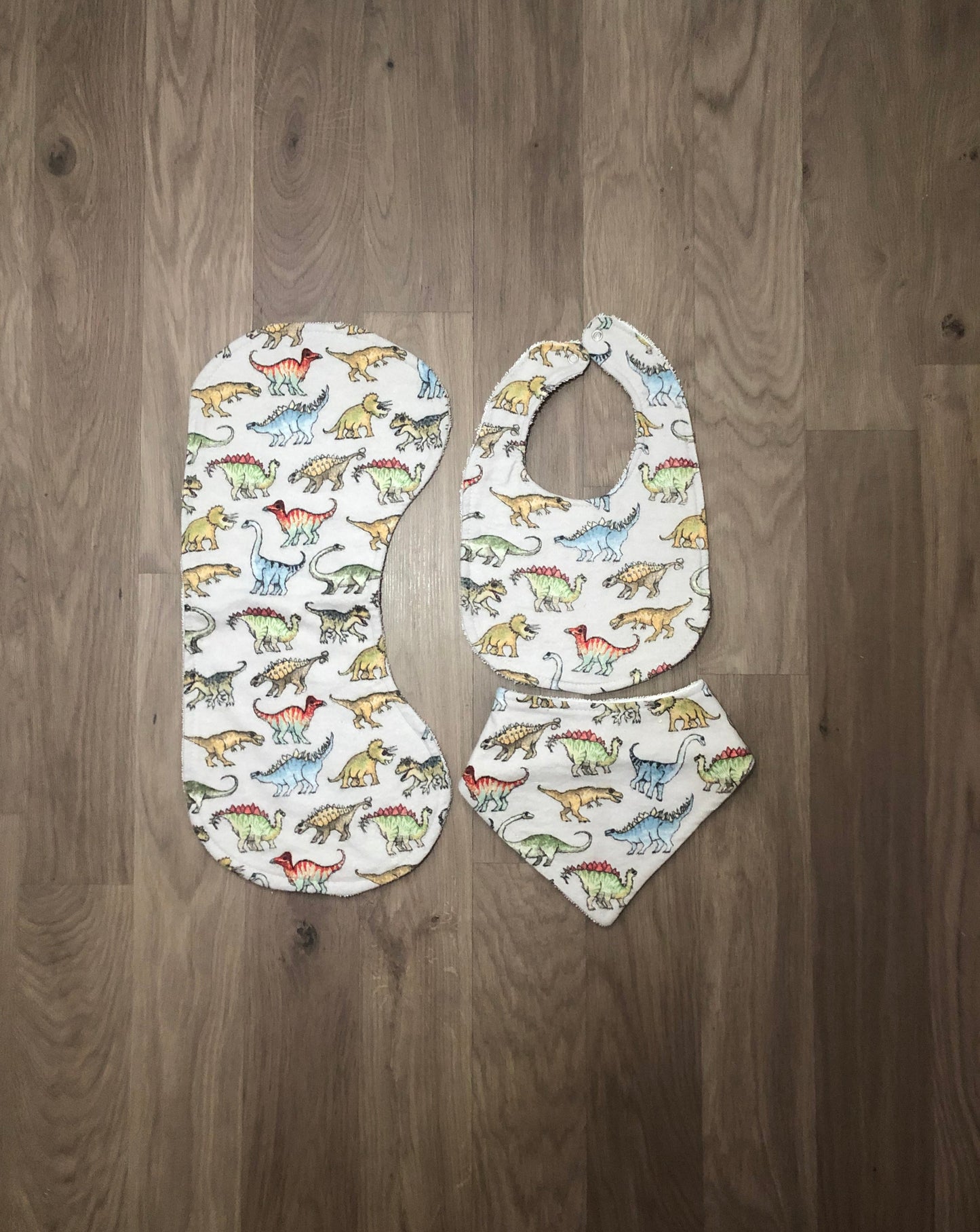 dinosaur bibs & burp cloths