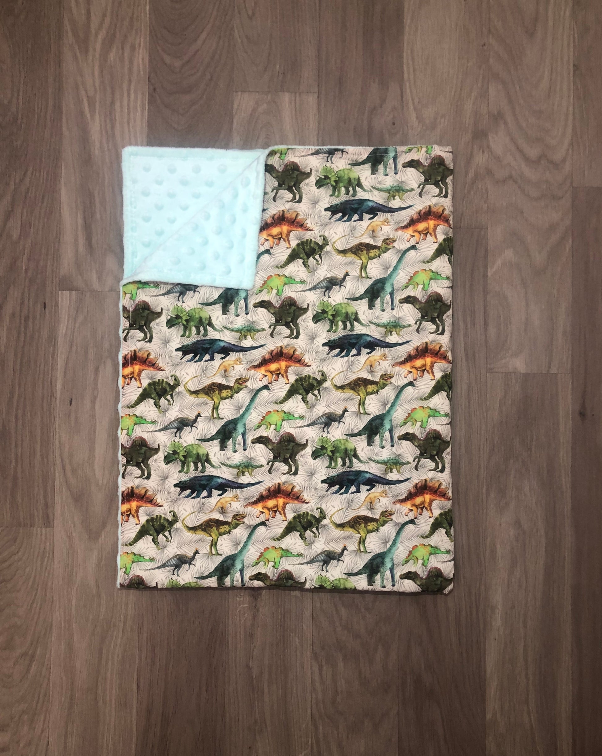 dinosaur pram blanket, handmade blanket, 