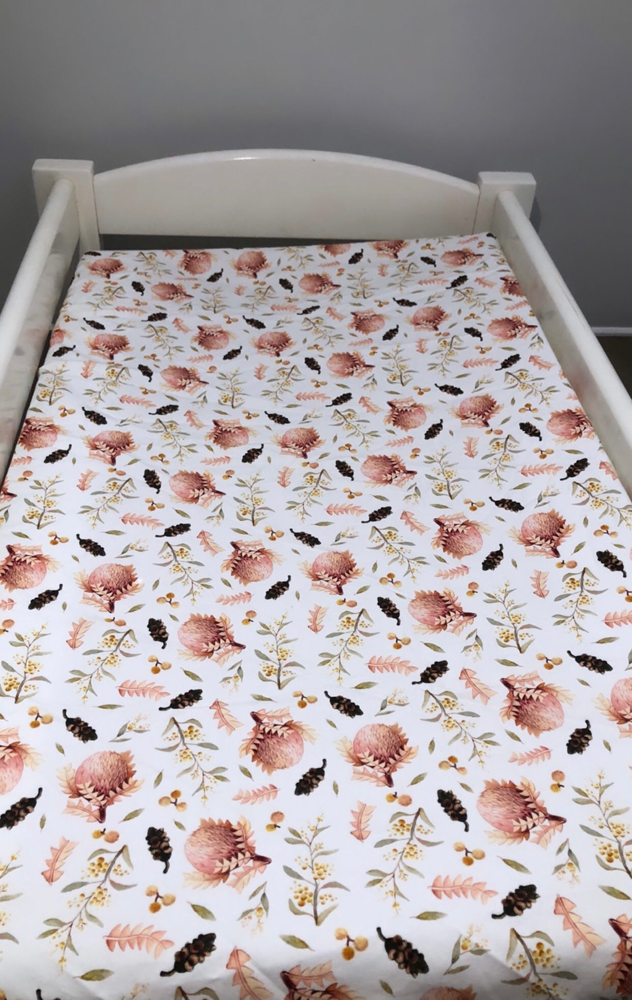 Morning garden - change mat cover/fitted bassinet sheet