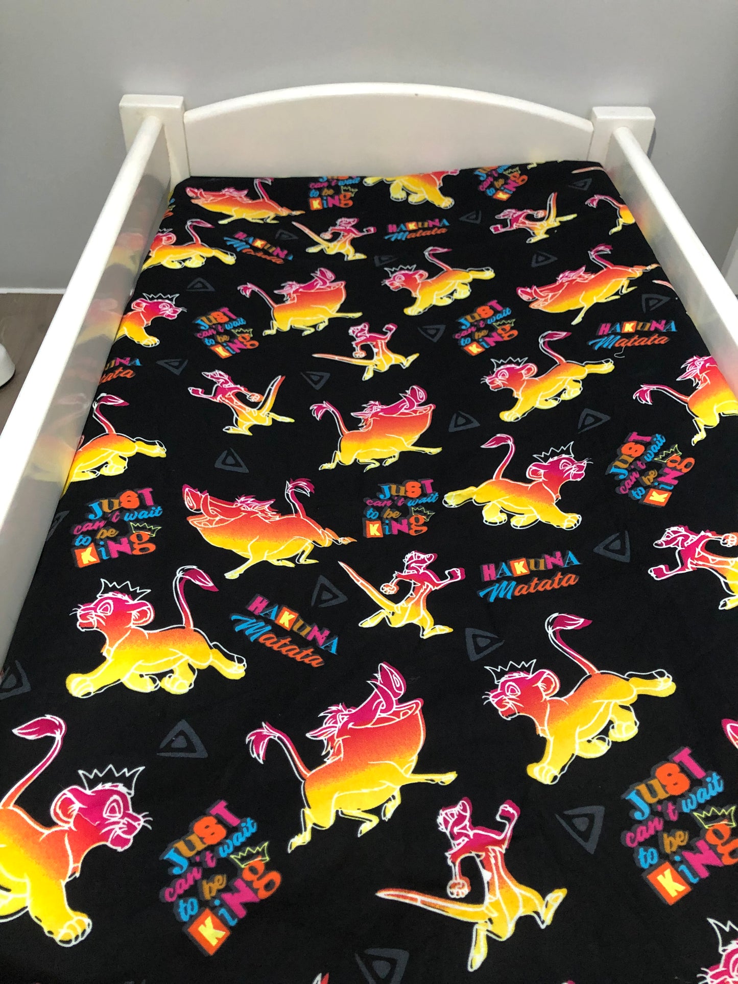 Lion - black - change mat cover/fitted bassinet sheet